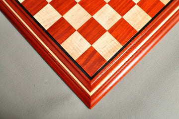 Signature Contemporary II Chess Board - Padauk/ Curly Maple - 2.5