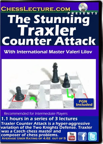 E-DVD The Stunning Traxler Counter Attack - Chess Lecture - Volume 159