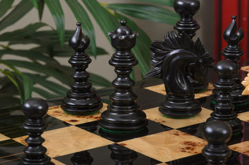 The Savano Series Artisan Wood Chess Pieces - 4.4