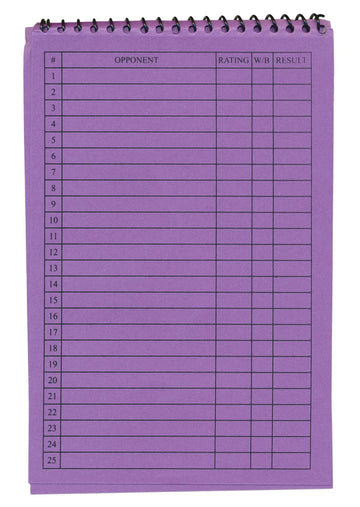 US Chess Federation Commemorative Spiral Scorebook (120 Moves/Game)