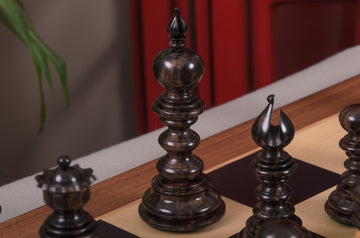 The Savano Series Artisan Wood Chess Pieces - 4.4