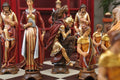 The Pyrenees Series Hand Painted Chess Pieces - From The Val Gardena Collection - 6.3