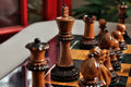 The Burnt Golden Rosewood Grandmaster Series Chess Pieces - 4.0