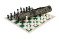 Quiver Chess Set Combination - Single Weighted Regulation Pieces | Vinyl Chess Board | Quiver Bag