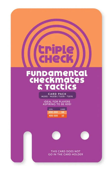 Triple Check Fundamental Checkmates & Tactics Deck (Cards Only)
