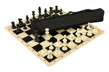 Quiver Chess Set Combination and Triple Weighted Regulation Pieces | Silicone Chess Board | Quiver Bag