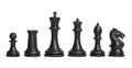The Hastings Series Plastic Chess Pieces - 3.875