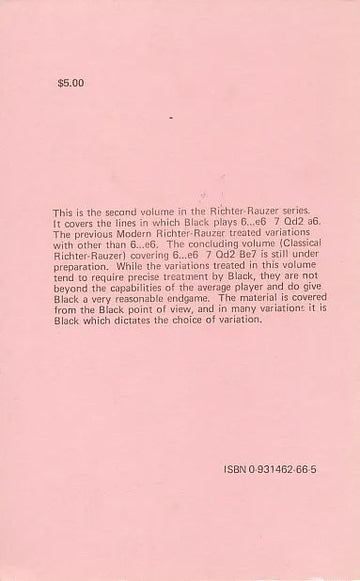 CLEARANCE - Sicilian Richter-Rauzer With A6