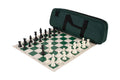 Deluxe Chess Set Combination and Triple Weighted Regulation Pieces | Vinyl Chess Board | Deluxe Bag