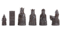 The Mini Isle of Lewis Chess Pieces - Brown and Natural
