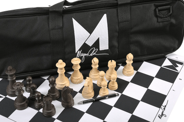 Magnus Carlsen Signature Series Chess Set, Bag And Board Combination