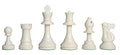Solid Regulation Plastic Chess Pieces - 3.75