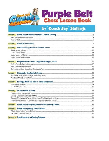Coach Jay's Chess Academy - #5 Purple Belt Lessons
