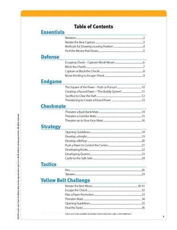 Coach Jay's Chess Academy - #2 Yellow Belt Puzzles