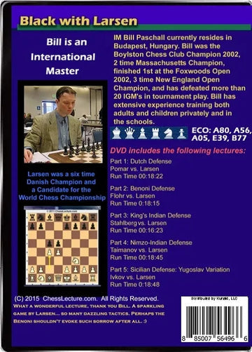 E-DVD - Black with Larsen - Chess Lecture - Volume 135