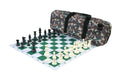Deluxe Chess Set Combination and Triple Weighted Regulation Pieces | Thin Mousepad Chess Board | Deluxe Bag