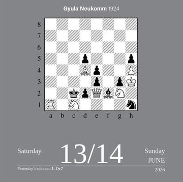 Chess 2026 Day-to-Day Calendar:  A Year of Chess Puzzles