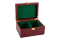 Small Red Burl Premium Chess Box