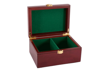 Small Red Burl Premium Chess Box