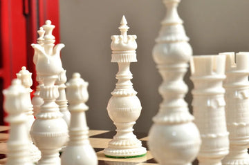 The Oxford Luxury Bone Chess Pieces - 5.25