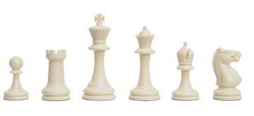 Master Single Weighted Plastic Chess Pieces - 3.75