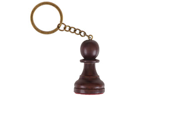 Wooden Chess Pieces Keychain
