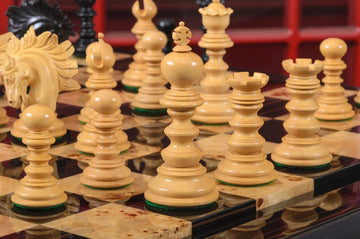 The Savano Series Artisan Wood Chess Pieces - 4.4