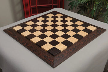 African Palisander & Bird's Eye Maple Custom Contemporary II Chess Board
