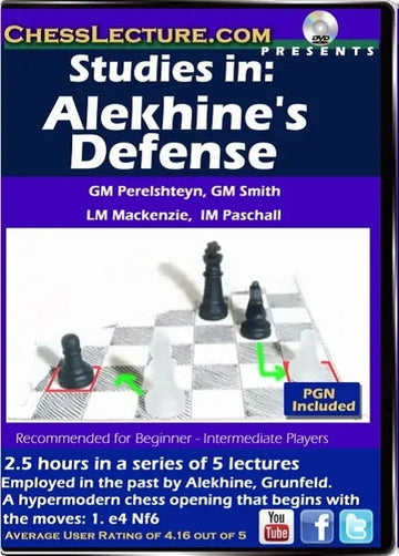 E-DVD Studies in: Alekhine's Defense - Chess Lecture - Volume 145