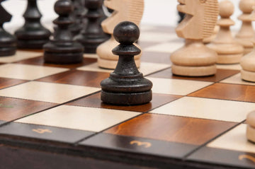 The Brown Magnetic Chess Set