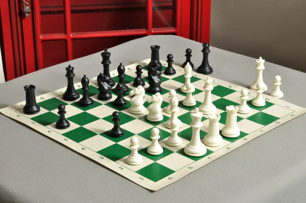 The Hastings Series Plastic Chessmen - 3.875