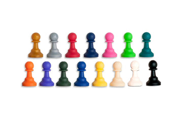 Regulation Silicone Tournament Chess Pieces - 3.5