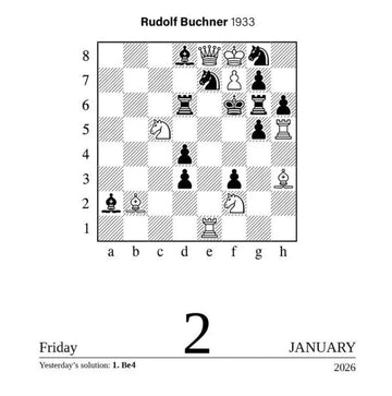 Chess 2026 Day-to-Day Calendar:  A Year of Chess Puzzles