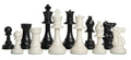 Solid Regulation Plastic Chess Pieces - 3.75