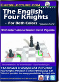 E-DVD The English Four Knights (2 DVDS) - Chess Lecture - Volume 73