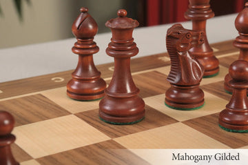 The Grandmaster Series Gilded Chess Pieces - 3.25