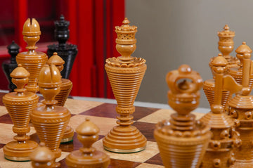 The Anglo-Dutch Reproduction Series Luxury Wood Chess Pieces - 4.75