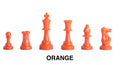 Triple Weighted Colored Regulation Plastic Chess Pieces - 3.75