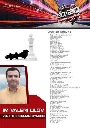 CLEARANCE - The Sicilian Dragon - IM Valeri Lilov - 80/20 Tactics Multiplier