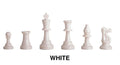 Triple Weighted Colored Regulation Plastic Chess Pieces - 3.75
