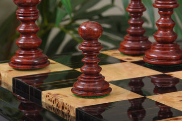 The Savano Series Artisan Wood Chess Pieces - 4.4