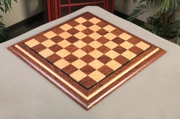 Signature Contemporary V Luxury Chess board - VAVONA BURL / BIRD'S EYE MAPLE - 2.5" Squares