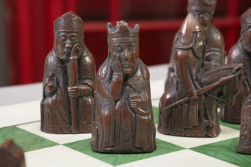 The Isle of Lewis Chess Set, Box, & Board Combination