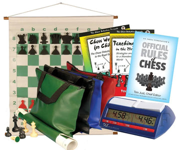 Scholastic Chess Club Starter Kit - For 10 Members - With DGT North American Chess Clocks