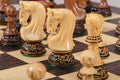 The Burnt Golden Rosewood Zagreb '59 Series Chess Pieces - 3.875