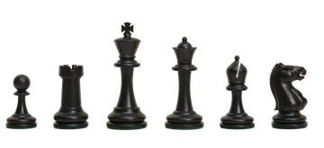 Master Triple Weighted Plastic Chess Pieces - 3.75