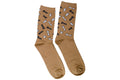 Caissa Collection Dark Khaki Chess Socks