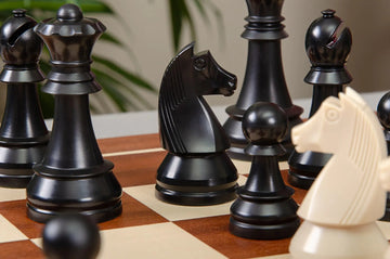 The German Series Single Weighted Regulation Plastic Chess Pieces - 3.75