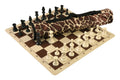 Quiver Chess Set Combination and Triple Weighted Regulation Pieces | Silicone Chess Board | Quiver Bag