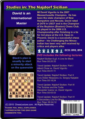 Studies in: The Najdorf Sicilian - 2 DVDs - Chess Lecture - Volume 130